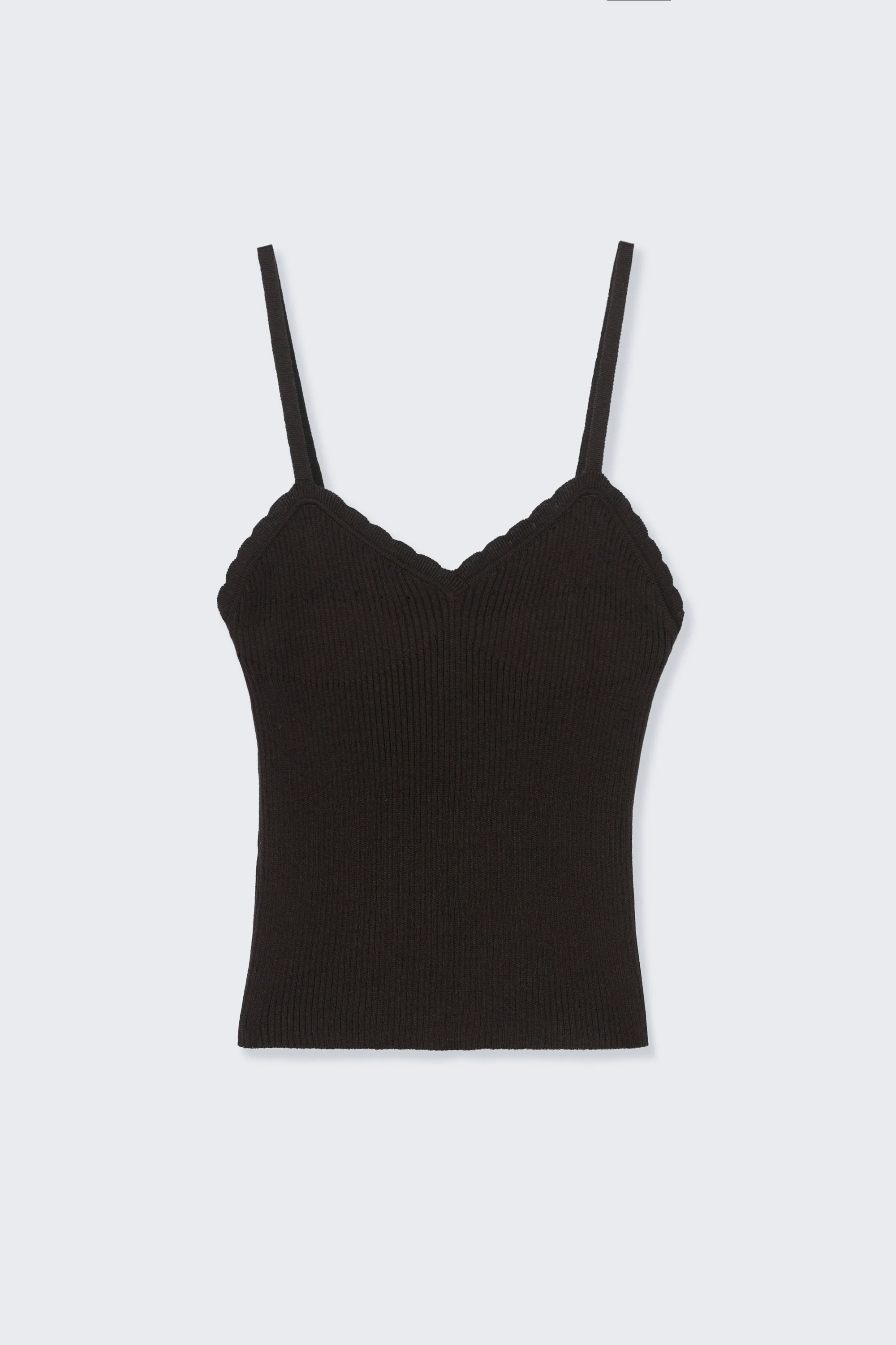 COTTON & SILK RIBBED TANK TOP - Image 4