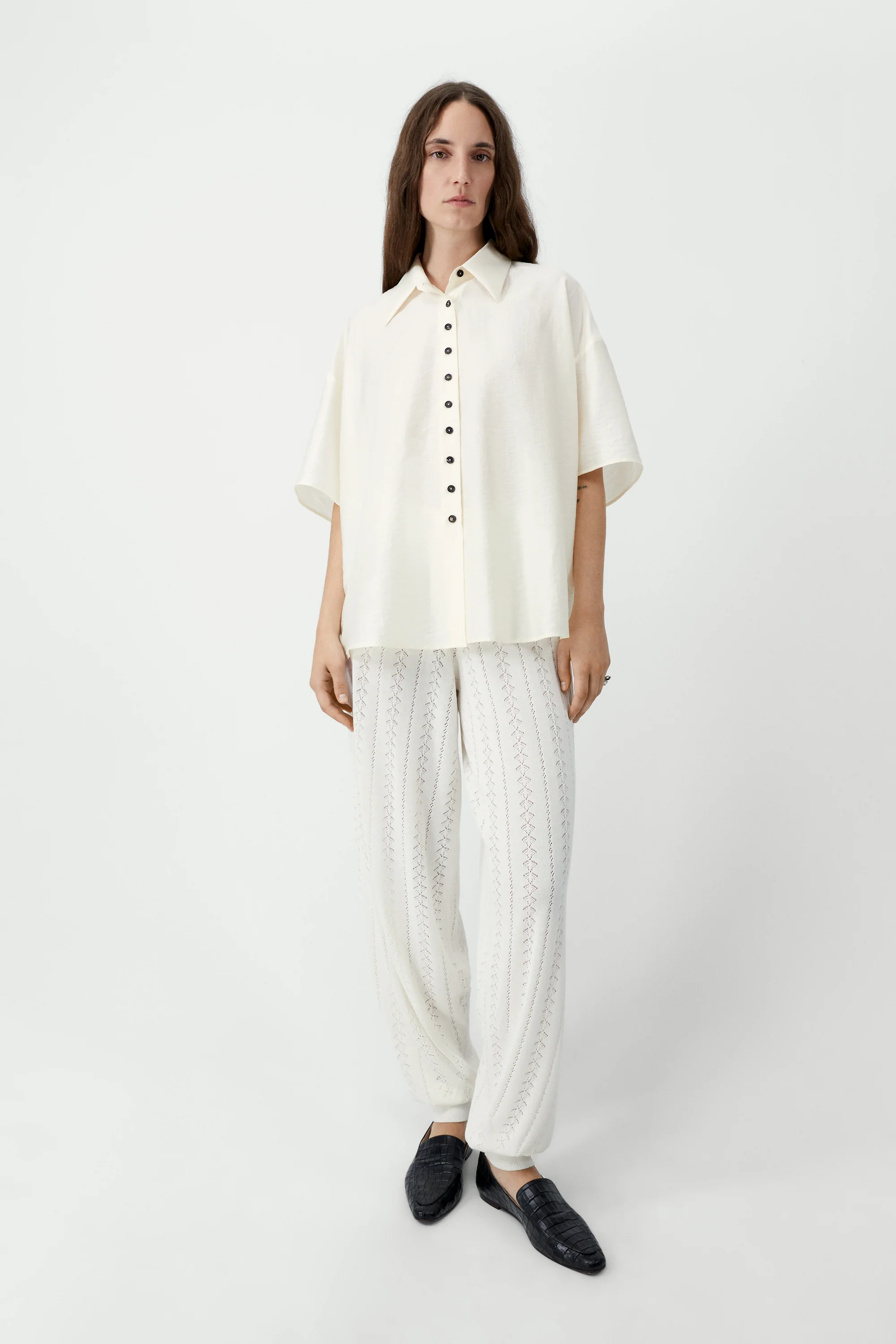 LACE KNIT PANTS