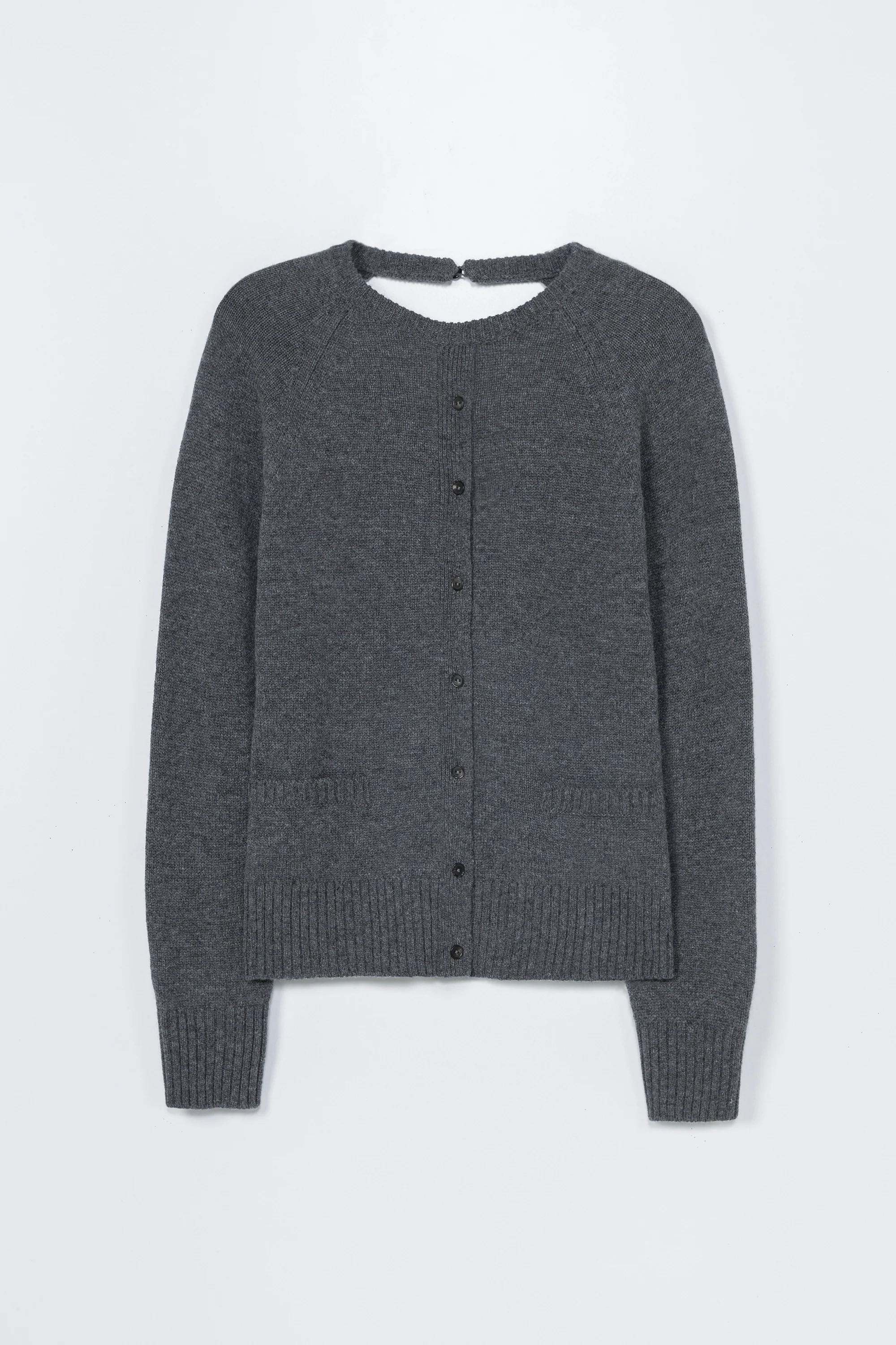 MERINO WOOL OPEN-BACK CARDIGAN - Image 4