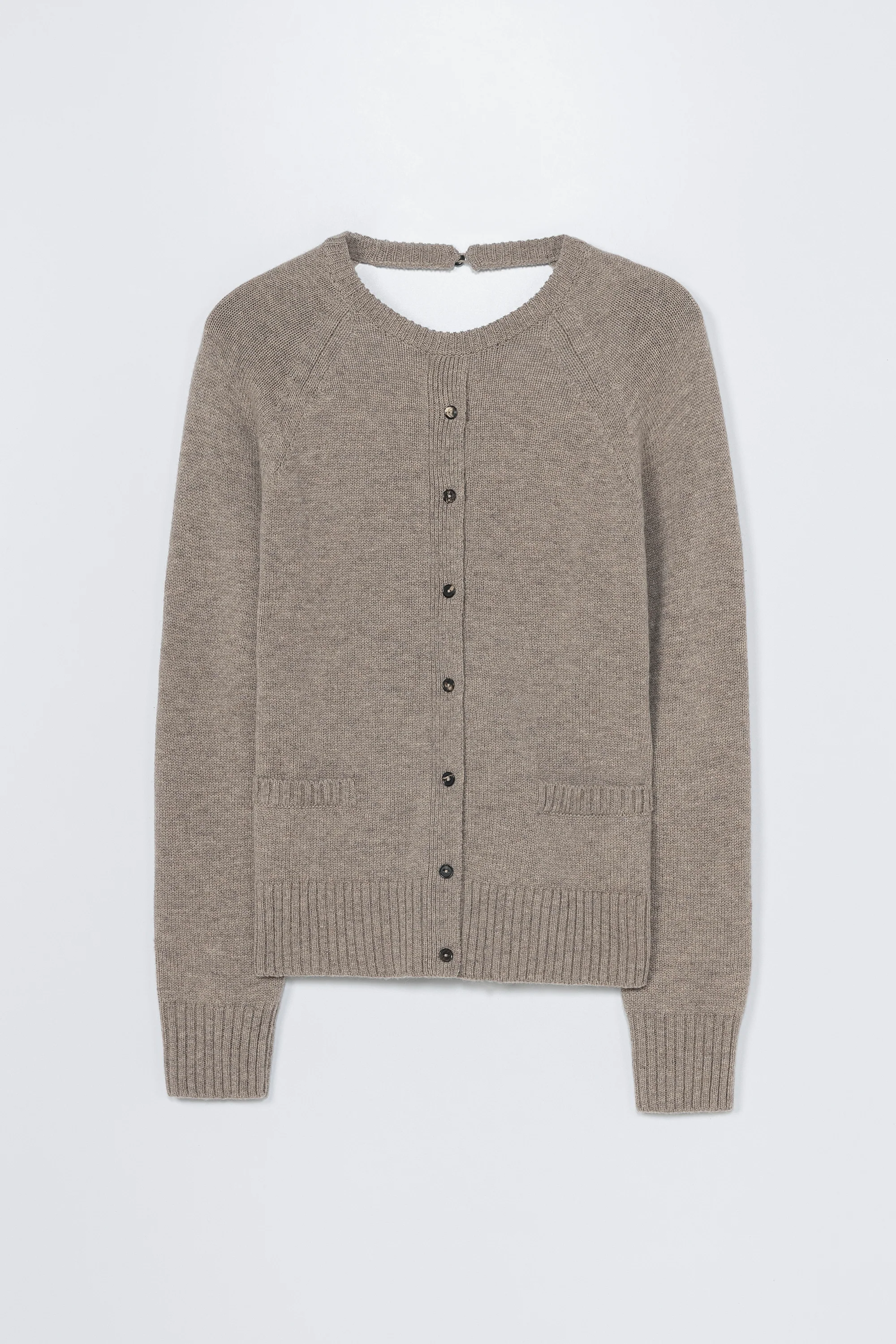 MERINO WOOL OPEN-BACK CARDIGAN - Image 4