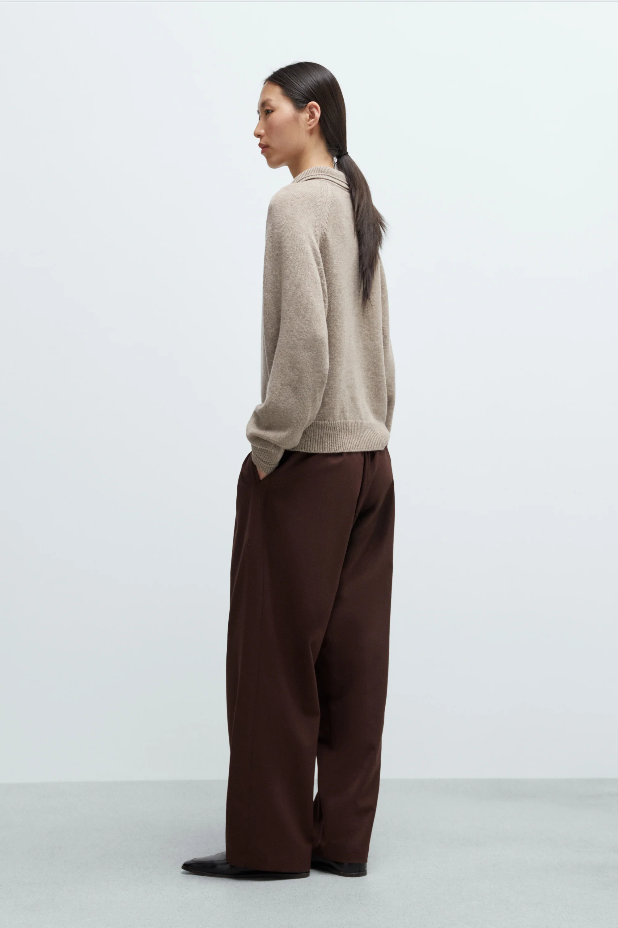 MERINO WOOL POLO SWEATER - Image 3