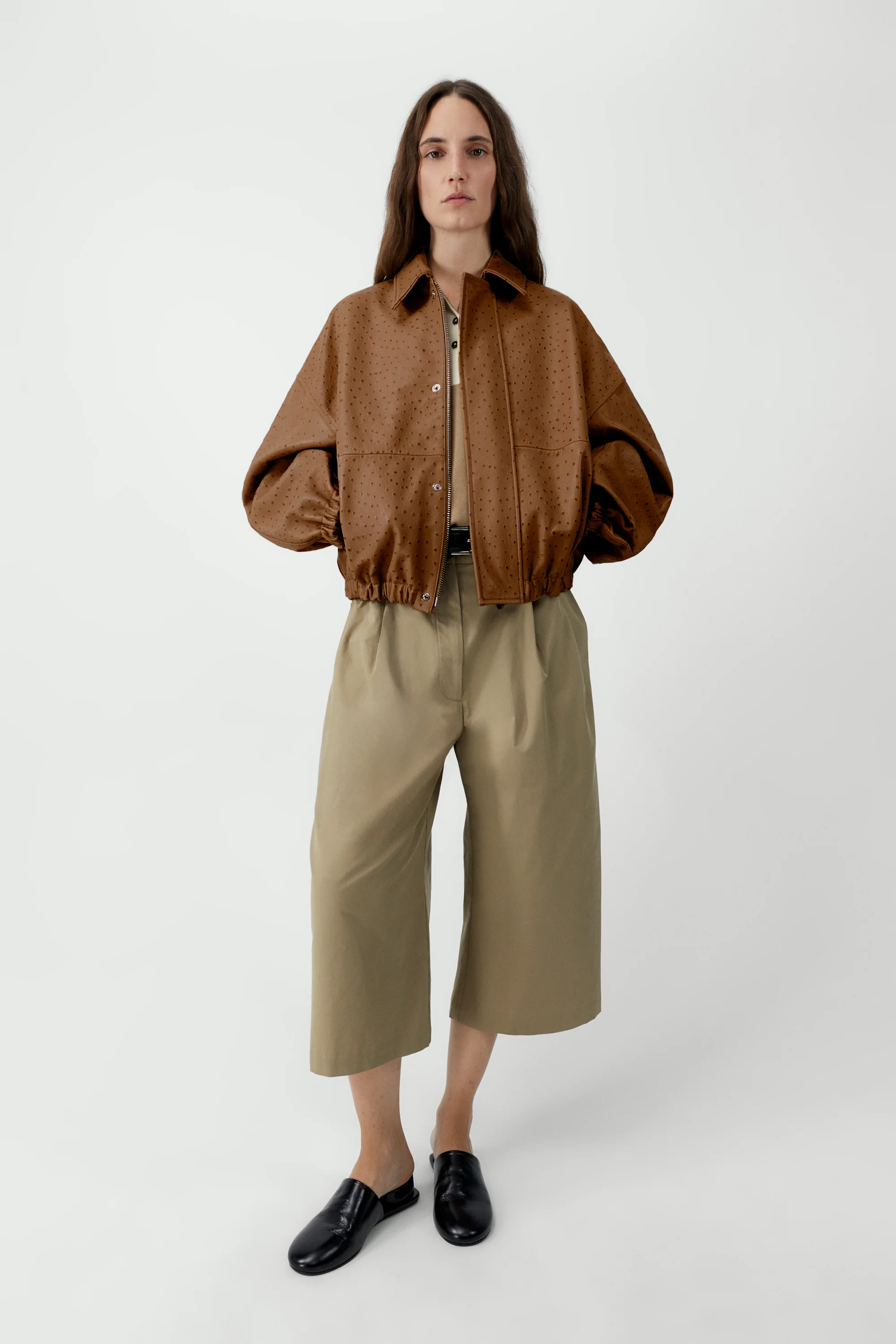 OSTRICH BOMBER JACKET