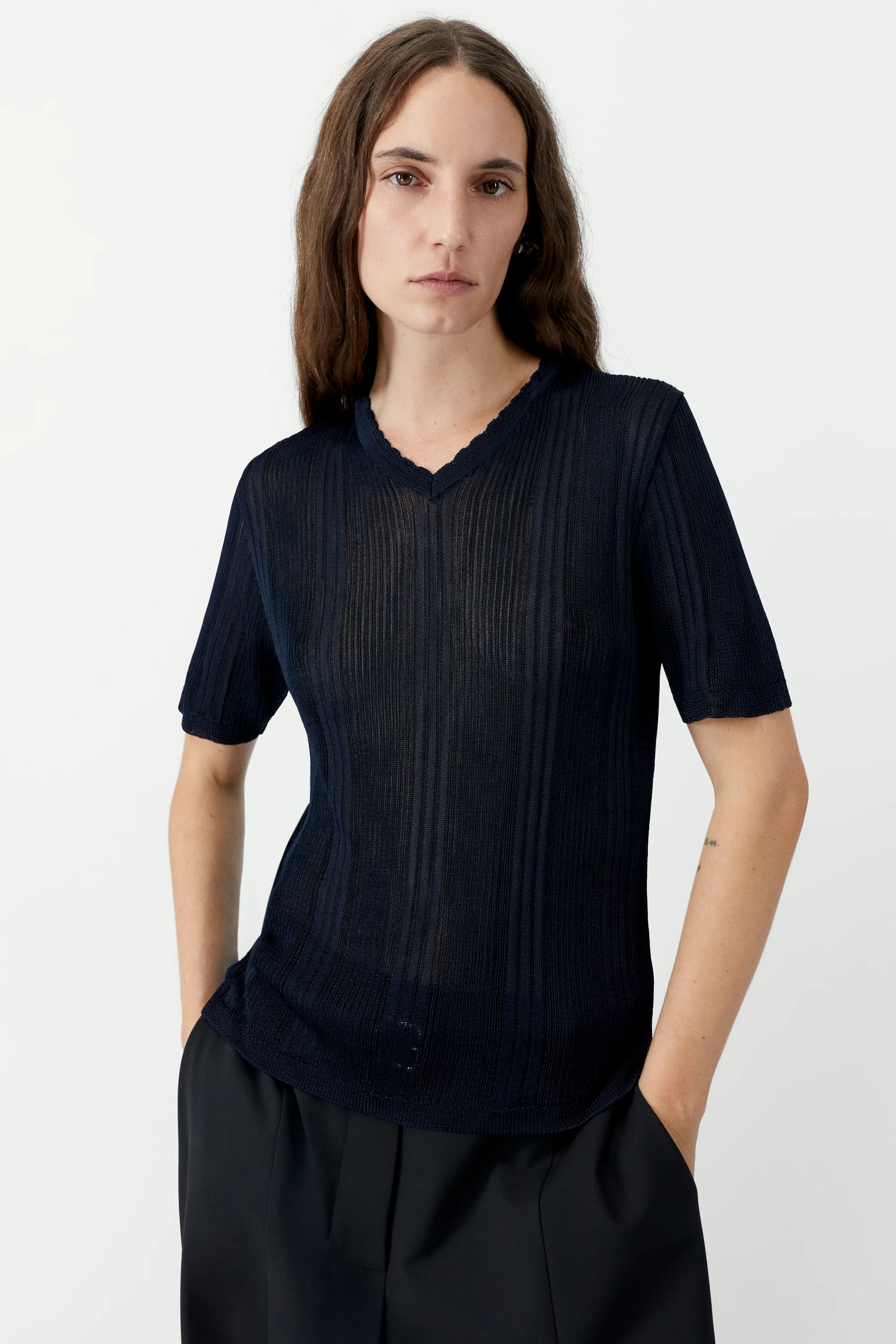 RIBBED KNIT T-SHIRT - Image 2