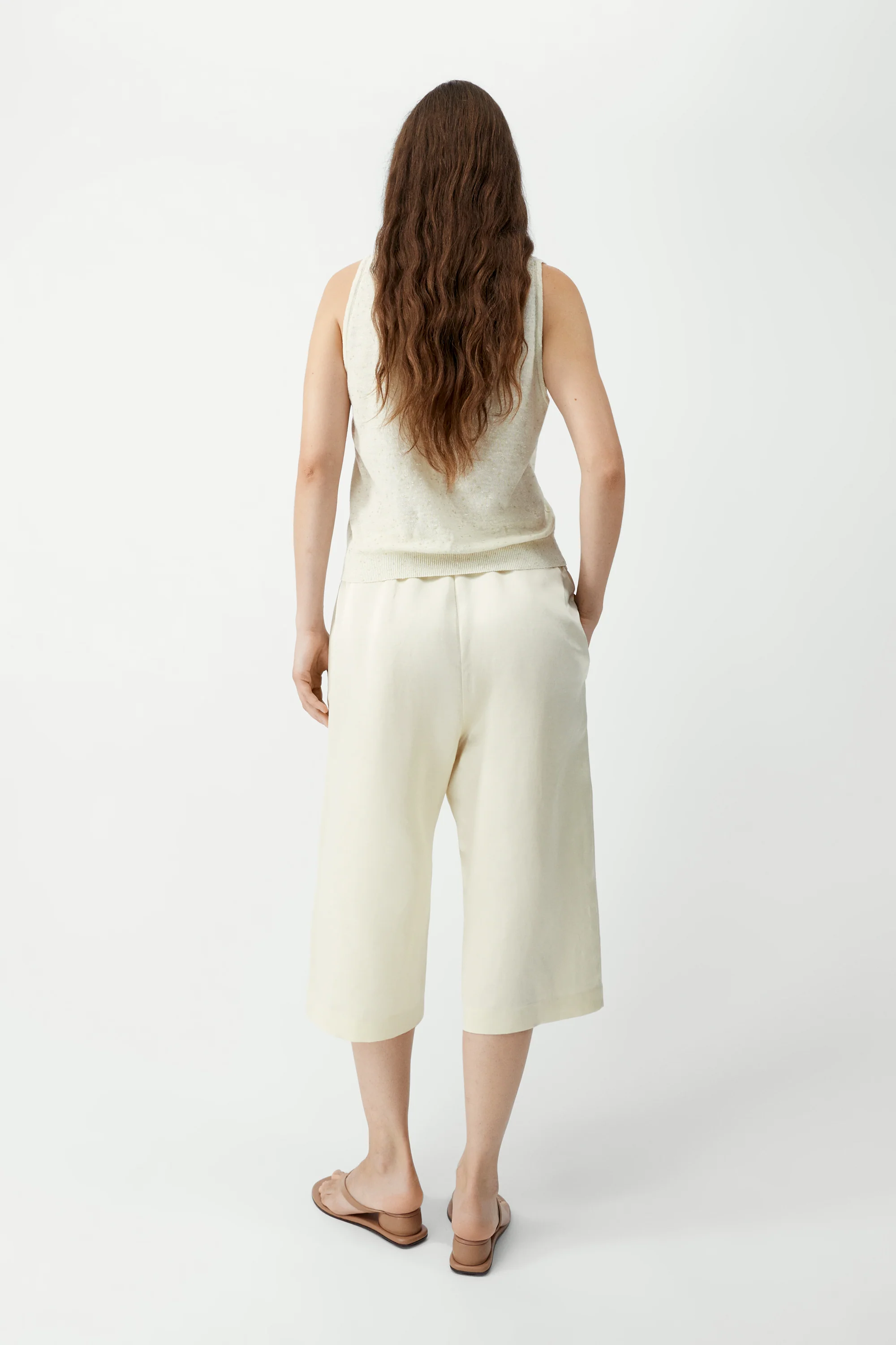 SATIN CAPRI PANTS - Image 3