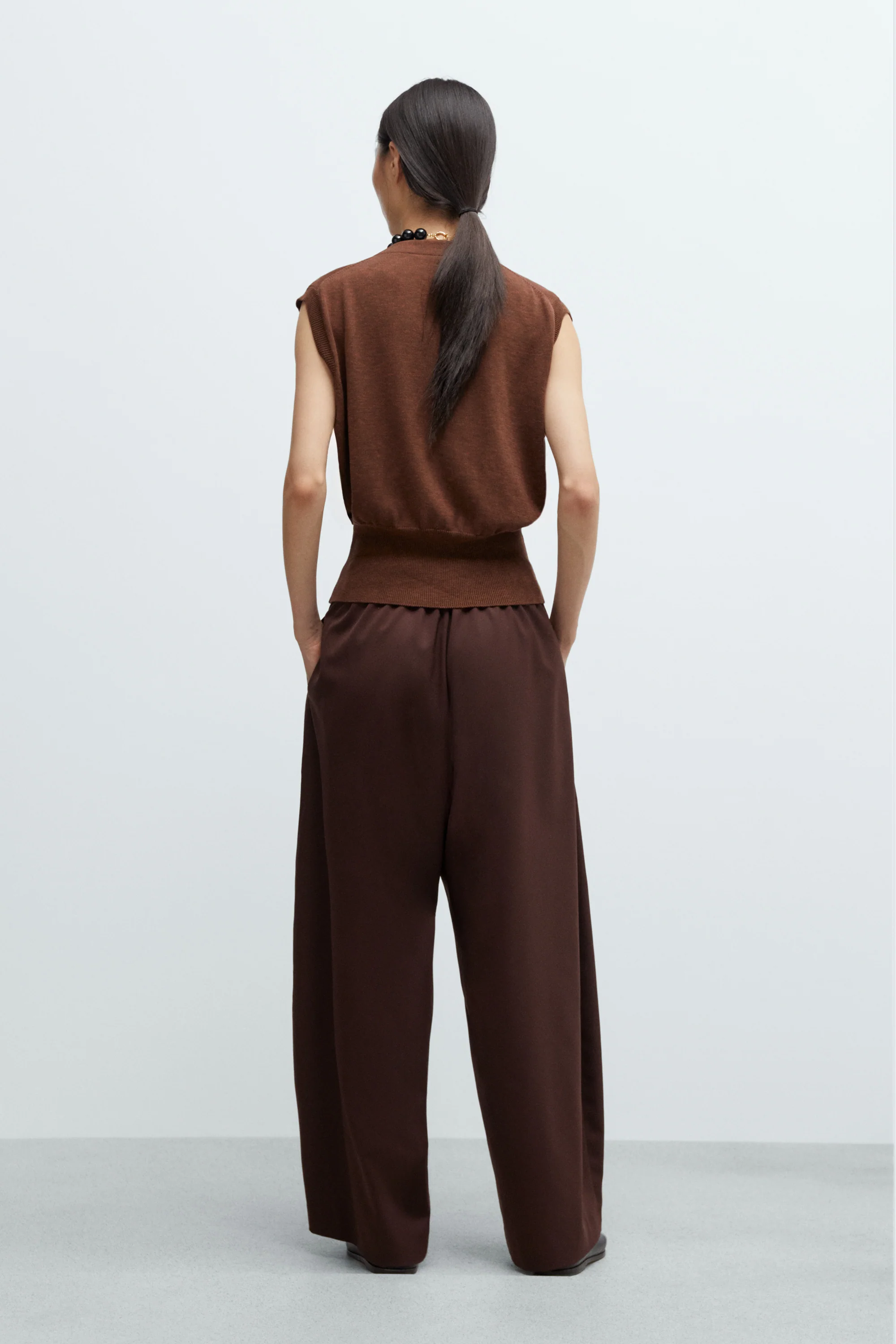 TAILORED CROSSOVER PANTS - Image 3